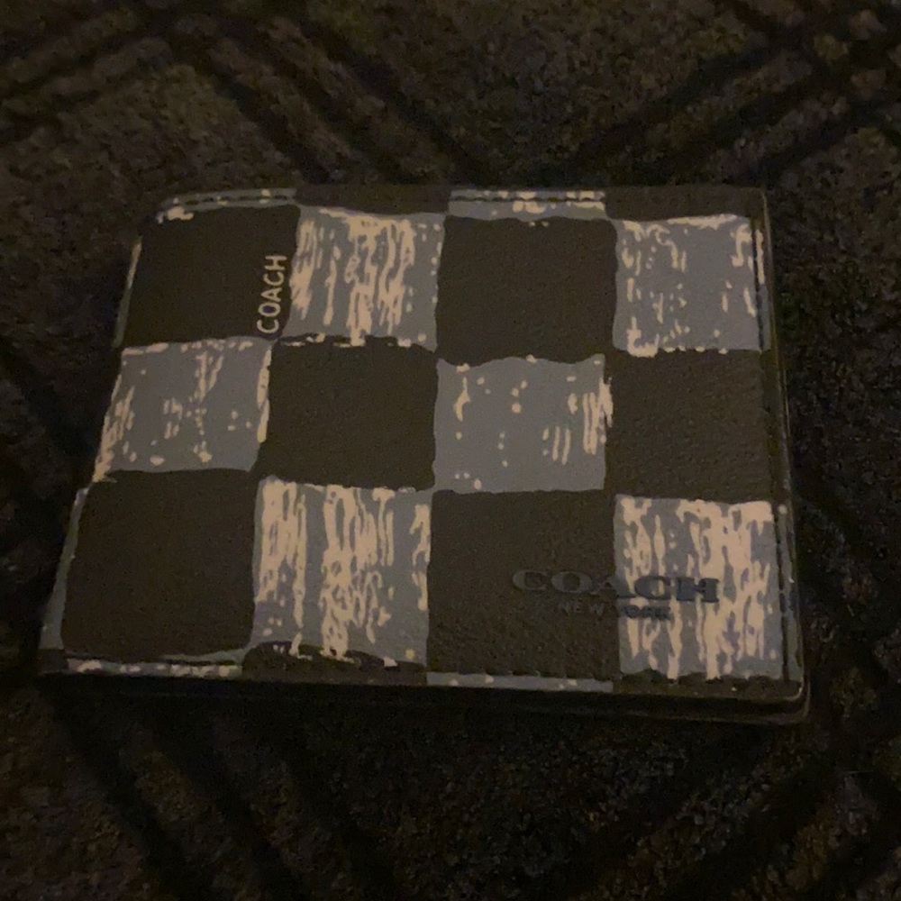 Coach checkered wallet
